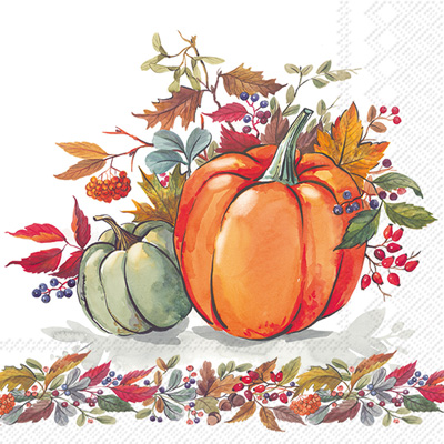 Fall Pumpkins Lunch Napkin