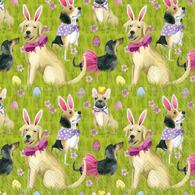 Bunny Dogs Lunch Napkin