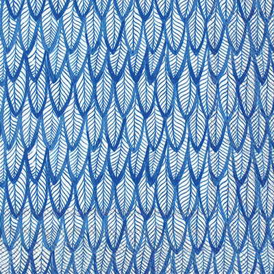 Blue Feathers Lunch Napkin blue