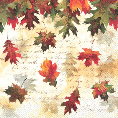 Falling Leaves Lunch Napkin