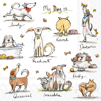 Emotion Dogs Lunch Napkin