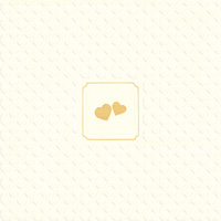 Giorno Festivo Hearts Cream/Gold Embossed Lunch Napkin