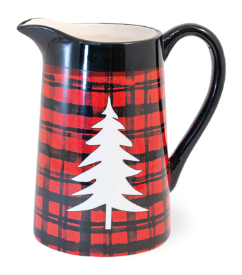 Buffalo Plaid Pitcher