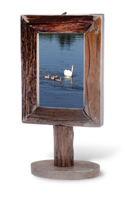 Lakeside Medium Wood Frame on Pedestal