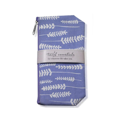 Lavender Travel Essentials Cosmetic Bag