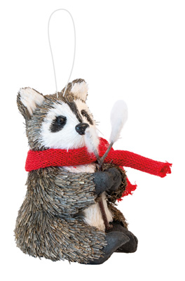 Woody Roger Raccoon Ornament