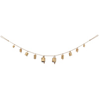 Iron & Jute Gold Bell Garland