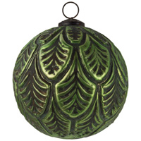 Large Grandeur Green Glass Ornament