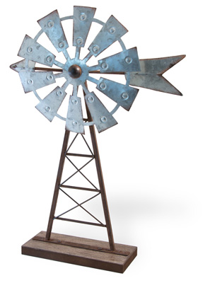 Farmhouse Style Windmill Decor