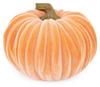 Large Velvet Pumpkin Orange