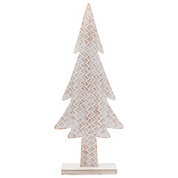 Medium White Wash Basketweave Tree