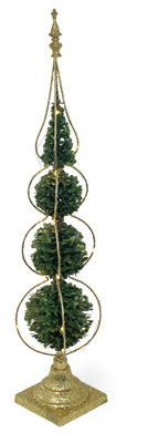 Topiary LED Tree with gold base
