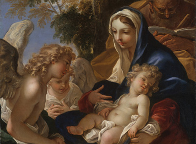 Ricci Holy Family with Angels Holiday Cards