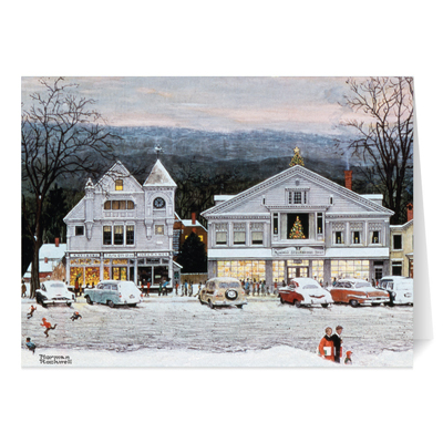 Rockwell Home for Christmas Boxed Holiday Cards