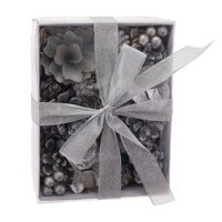 Silver Pinecones Scatter Box