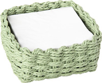 Paper Woven Cocktail Caddy light green