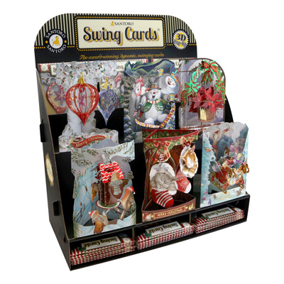 Santoro Christmas Swing Card Display