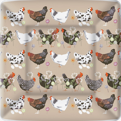 Spatter Hens linen