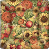 Flowers & Fruit Square Paper Dinner Plate