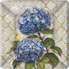 Blue Heirloom Flowers Dinner Plate