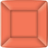 Classic Square Dessert Plate coral