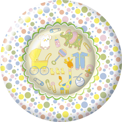 Oh Baby Round Paper Dinner Plate