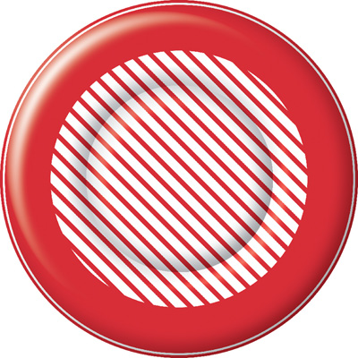 Candy Cane Stripe Round Paper Dessert Plate