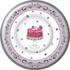 Fancy Cake Round Paper Dessert Plate