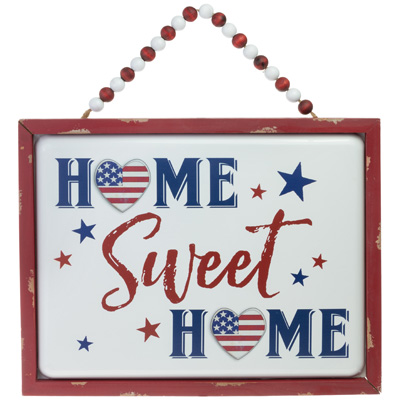 Patriotic Home Sweet Home Sign