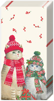 Christmas Cats Pocket Tissue