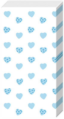 My little Sweetheart Light Blue Pocket Tissue