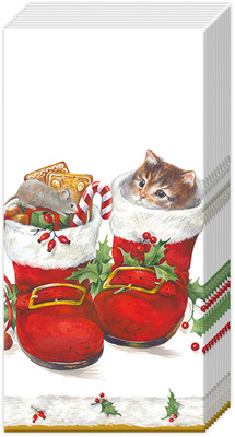 Sweet Christmas Boots Pocket Tissue