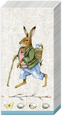 Edward Rabbit Pocket Tissue linen