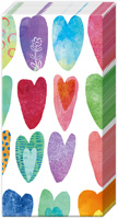 Rainbow Hearts Pocket Tissue