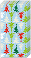 Trees in Line Light Blue Pocket Tissue