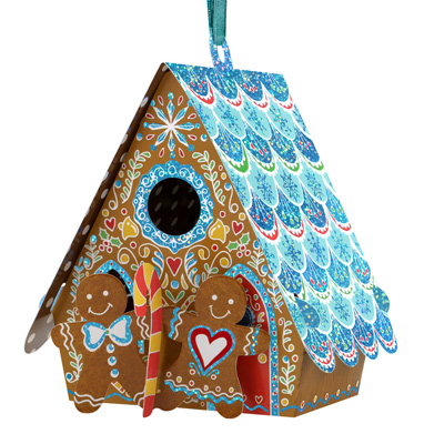 Santoro Gingerbread House Bauble Card