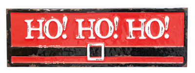 Ho Ho Ho Santa Belt Sign