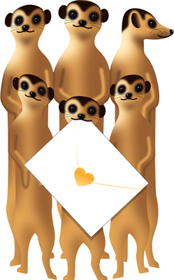 Special Delivery Meerkats 3D Card