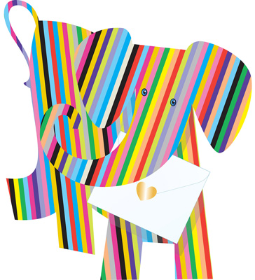 Special Delivery Bonbon Elephant 3D Card