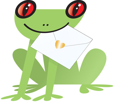 Special Delivery Paddy Frog 3D Card