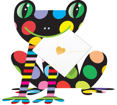 Special Delivery Hoppy Frog 3D Card