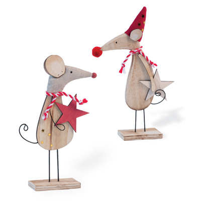 Critter Christmas June & Jack Star Mice
