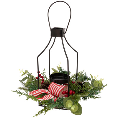 Festive Stripe Ribbon Lantern