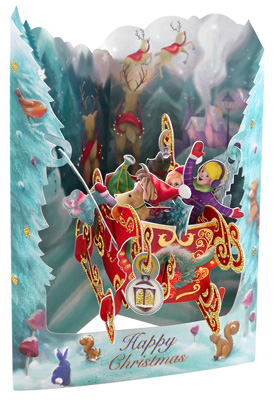 Santoro Sleigh Swing Card