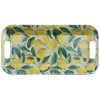 Painterly Lemons Melamine Tray