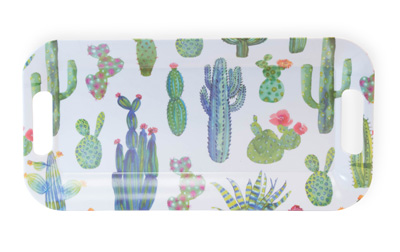 My Little Green Cactus Melamine Tray