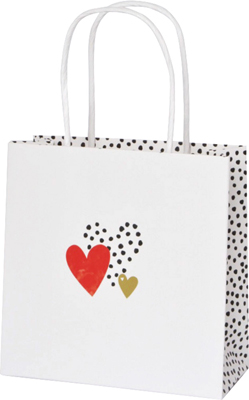 Love You Gold Red Gift Bag