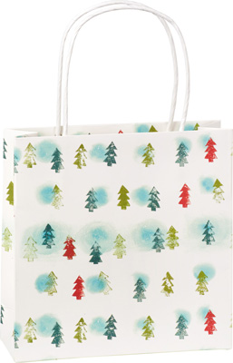 Winter Trees Light Blue Gift Bag