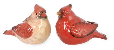 Red Cardinal Salt & Pepper Set