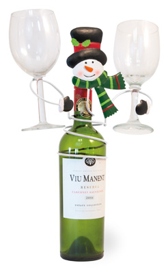 Frosty Snowman Bottle Holder